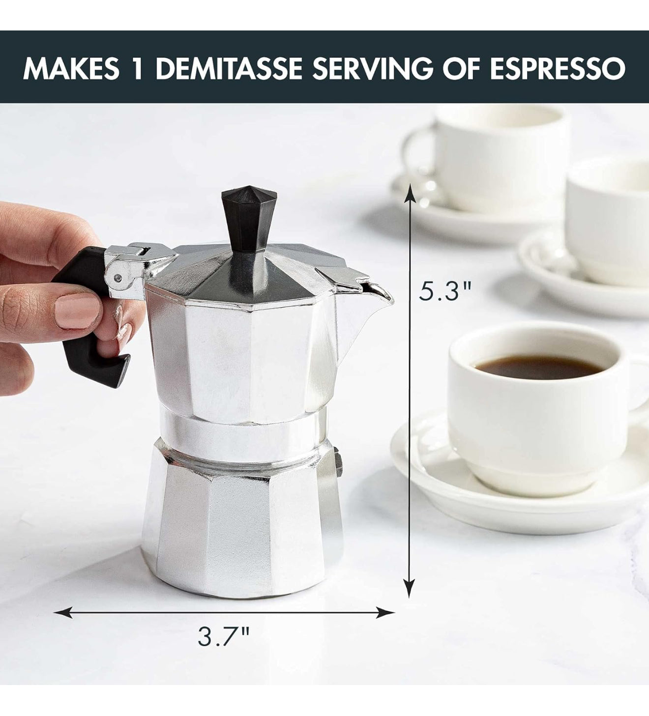 Primula Classic Stovetop Espresso and Coffee Maker- 1 Cup