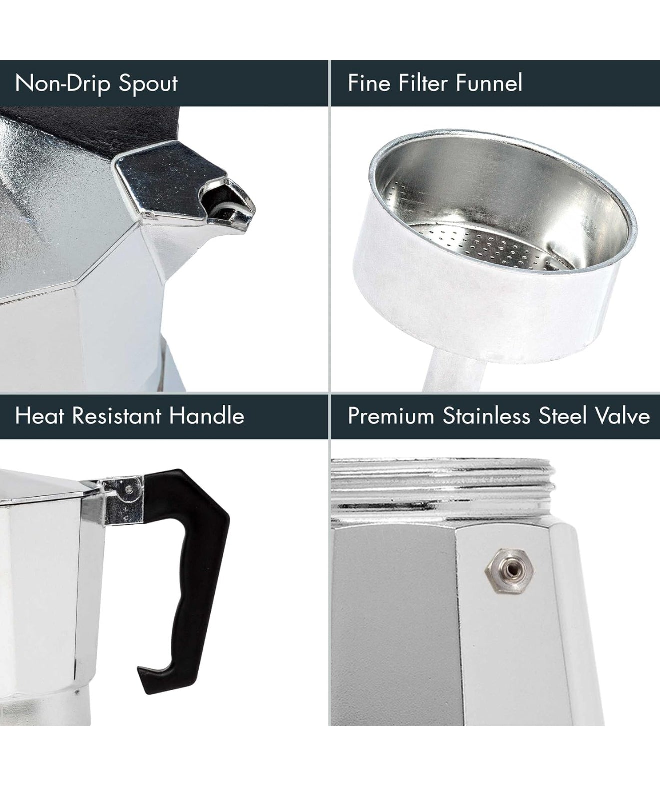 Primula Classic Stovetop Espresso and Coffee Maker- 1 Cup